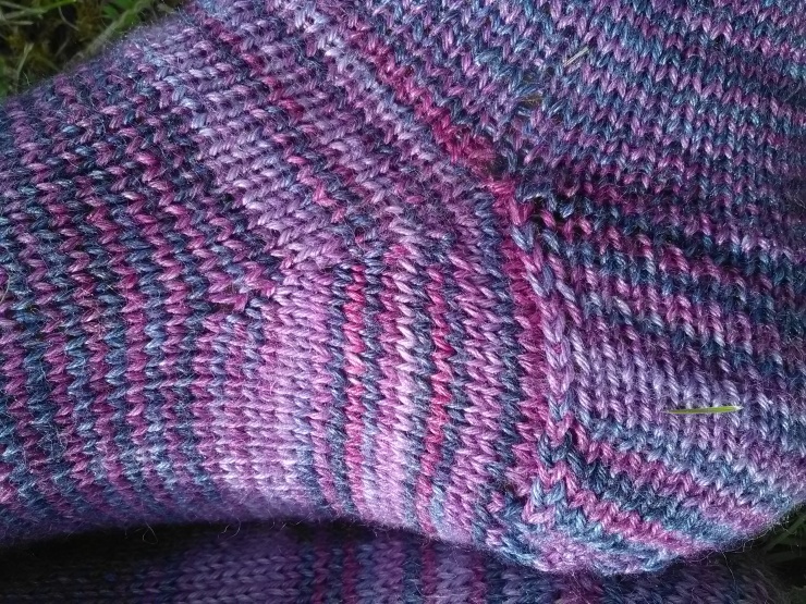 chaussettes toe up tricotées main laine wool finch studio laine irlandaise hand knits socks (4)